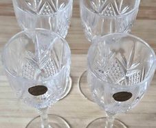 Crystal wine glass