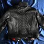 Ladies python leather jacket Image 8