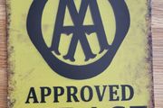 AA Aproved Garage ; Metal Sign