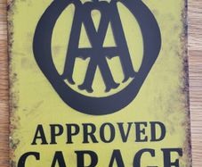 Aa Aproved Garage Metal Sign