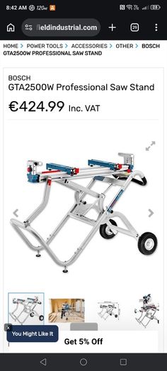 saw stand bosch gta 2500w