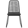 Outdoor Chairs 4 pcs Poly Rattan Black Image 4
