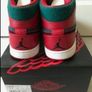 Jordan 1s Gym Red/Dark Sea 10UK Image 2