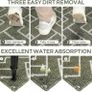 NEW SALE | Indoor Door Mats, 50 x 80 cm door mat non slip backing, Dirt Trapper Mat Absorbent Non-Slip Doormat for Entrance, Inside, Kitchen, Front Back Door, Pets and Garden Image 4