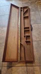 Vintage classic wooden riffle shotgun case box