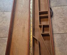 Vintage classic wooden riffle shotgun case box