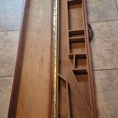 Vintage classic wooden riffle shotgun case box