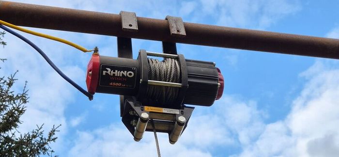 Portable Gantry Crane with 12V 4500lb Rhino Winch