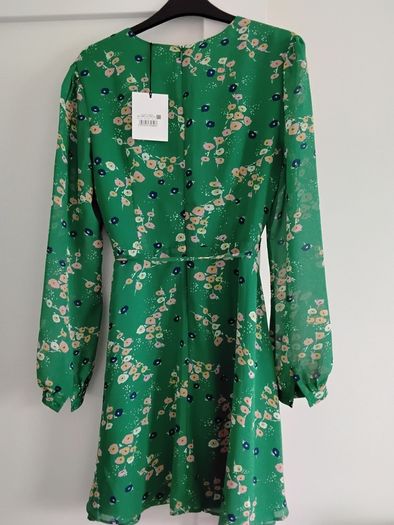 Green dress with floral detail