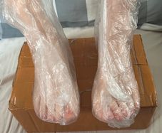 Realistic Silicone Foot Mannequin Pair - Nail Art & Display (Brand New)
