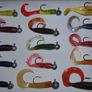 No#9 - New - Set of 15pcs mix colour Mini soft lures 4,5-5cm and 7cm on jig heads No 1, 1/0 and 2/0 - Pike Perch Trout Salmon Bass Cod Pollock Image 2