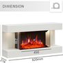 NEW SALE | Wall Mounted Fireplace All-in-One with Downlights and Remote Control 1.8kW Heater Image 3