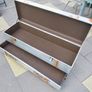 Steamer Trunks x 4 Aluminium & leather. Image 4