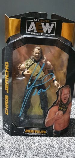 AEW Unrivalled collection signed Chris Jericho figure