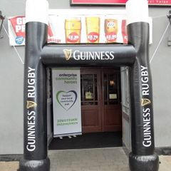 Guinness inflatable goal post