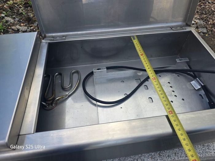 Parry Commercial Electric Bain Marie Food Warmer 110cm Stainless Steel 3000W