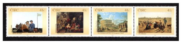 2002 Ireland 140th Anniversary of the National Gallery of Ireland (Issue 1) Commemorative Stamps Mint Never Hinged (MNH)