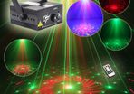 DJ Laser 3 Lens 40 Pattern Club RG Laser BLUE LED Stage Lighting Home Music Party Professional Projector DJ Light Disco