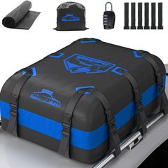 Waterproof Car Roof Bag No Rack Needed (Blue-20Cubic)