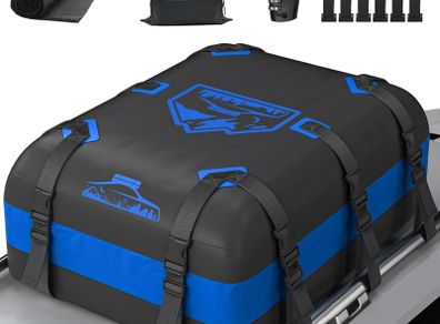 Waterproof Car Roof Bag No Rack Needed (Blue-20Cubic)