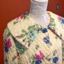 Vintage 50s 60s Yellow floral quilted housecoat Image 3