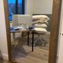 Geometric Carved Wooden Lean-To Mirror  Large (160 x 110cm) Image 3