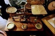 antique brass postal scales