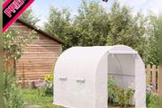 250Lx200Wx200H cm Walk-in Greenhouse-White (FREE SHIPPING)