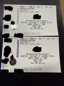 Katie Taylor vs Flora Pili - 3 Ringside Tickets
