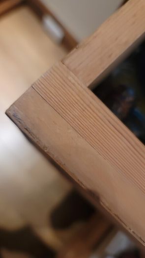 Vintage Handmade Waxed Pine Tall Boy 5 Drawer Unit