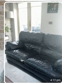 two armchairs and a couch FREE couch has a little rip otherwise it is in very good condition.