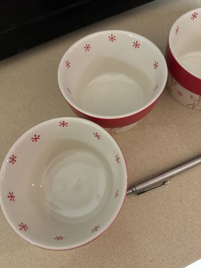 M&S Xmas snack bowls x 4