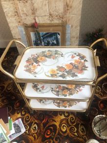 vintage hostess tea trolly