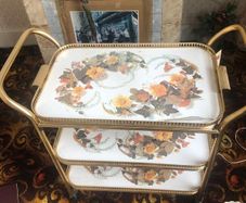 vintage hostess tea trolly