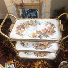 vintage hostess tea trolly