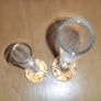 Vintage glass controlled bubbles 2 bud vases Image 3
