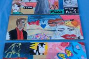 4x Pop Art original panels