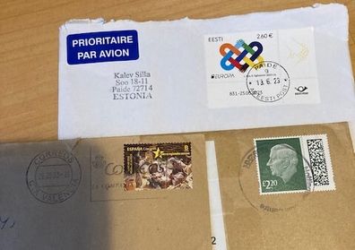 foreign stamps with postmarks