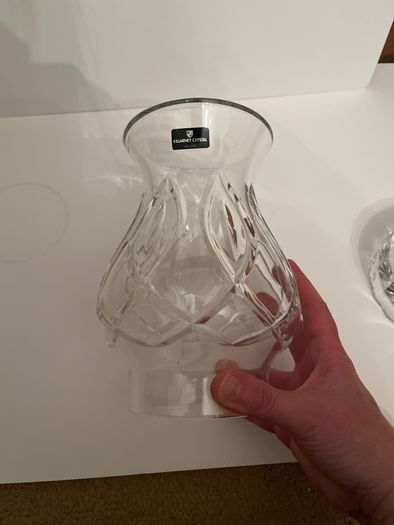 Killarney crystal hurricane lamp
