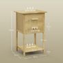 Bamboo Bedside tables Set Image 2