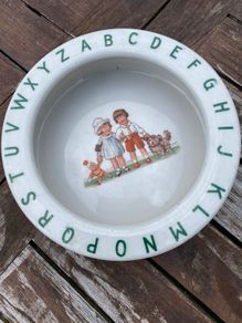 1930's childs bowl by Foreign (UK)