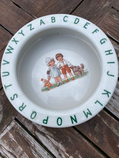 1930's childs bowl by Foreign (UK)