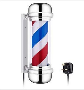 Rotating Strips LED Barber Pole Light Red White Blue