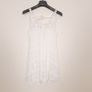 Yumi White Cream Tiered Lace Crochet Ruffle Sundress Mini Dress Size S Image 2