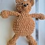 Large Handmade Plush Crochet Teddy Bear 45cm Decorative Only Image 2