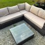 Outdoor corner sofa rattan style Image 6