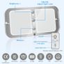 LED Ceiling Light, RV Lights Interior, with Remote and Switch Camper Lights Interior with 4 Color Adjustable, for Large Tents, Campervan, Motorhome, Truck, Van, Boat Image 3