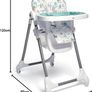 Adjustable Highchair, Reclines, Foldable with Removable Tray, Happy Planet Image 5