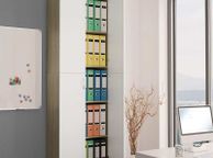 main image for ad Office Cabinet White and Sonoma Oak 60x32x190 cm Chipboard
