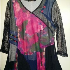 Purplerose lovely fancy tunique size L UK16 EUR44 Postage included